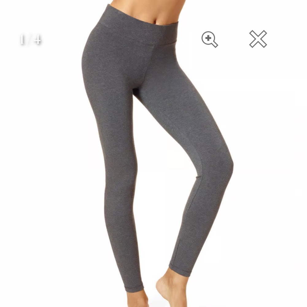 NEW Hue ultra leggings with wide waistband in graphite gray